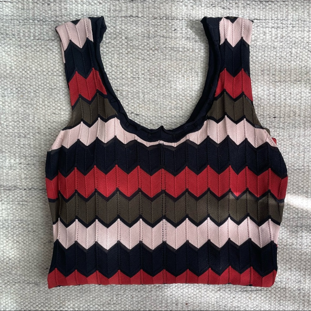 ALC Floor Length Maxi Chevron Dress